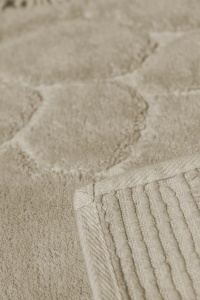 Set covorase baie 2 piese, Sophisticated Texture, UnicUtil, Bej, Multicolor - Img 3