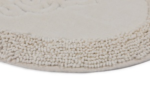 Set covorase baie 2 piese, Sophisticated Texture, UnicUtil, Ecru, Multicolor - Img 3