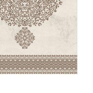 Set covorase baie 2 piese, Sophisticated Texture, UnicUtil, Maro - Img 3
