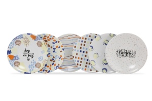 Set Farfurii Desert (6 Bucati), Glow dust, UnicUtil, Culoarea Multicolor - Img 3