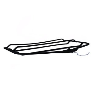 Umeraș organizator pentru pantaloni, din plastic dur acoperit cu catifea anti-alunecare, Negru, 1 bucata - Img 5
