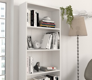 Biblioteca, Slim Vogue, UnicUtil, 60.6 x 19.5 x 160 cm, Alb - Img 4