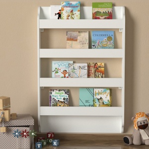 Bibliotecă, Tiny Tales, UnicUtil, 80 x 12 x 120 cm, Alb