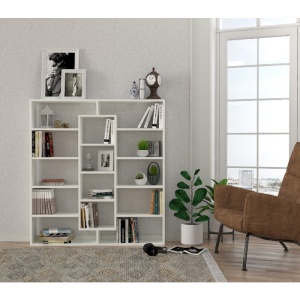 Biblioteca, Zen Space, UnicUtil, 125 x 22 x 135.7 cm, Alb - Img 3