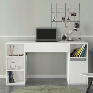 Birou, Dynamic Work, UnicUtil, 145.3 x 59.6 x 74.4 cm, Alb