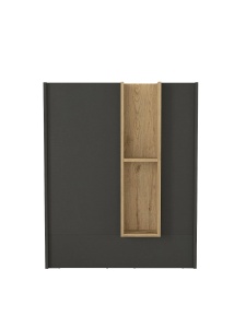 Birou recepție Bonveno din pal melaminat antracit, design minimalist și elegant pentru spații de birou, 90 x 43.2 x 110.3 cm - Img 8