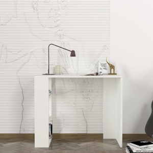 Birou Simplu, Design Modern, UnicUtil, 90 x 40 x 73.8 cm, Alb - Img 2
