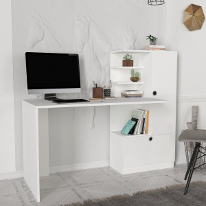 Birou, Smart Space, UnicUtil, 149.5 x 60 x 120 cm, Alb - Img 4