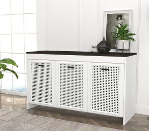 Comoda Televizor, Frame Cube, UnicUtil, 120 x 45 x 75 cm, Alb, UUCOM10 - Img 2