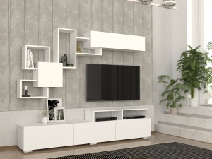 Comoda TV, Clean Aspect, UnicUtil, Alb - Img 3