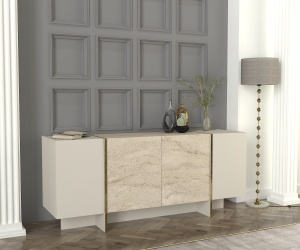 Comoda, Urban Shine, UnicUtil, 180 x 46.6 x 75.5 cm, Crem - Img 3