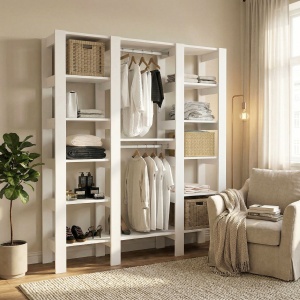 Dulap dressing, Tulca City White, UnicUtil, Alb, Lățime: 158,6 cm, Înălțime: 180 cm, Adâncime: 33,2 cm