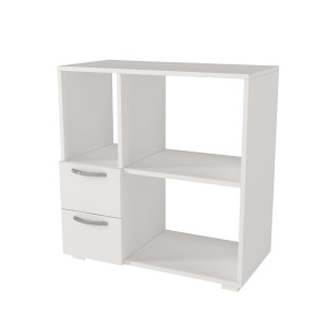 Dulap Organizator Bucatarie, Microwave Stand, UnicUtil, 80 x 40 x 83 cm, Alb, UUORG10 - Img 5