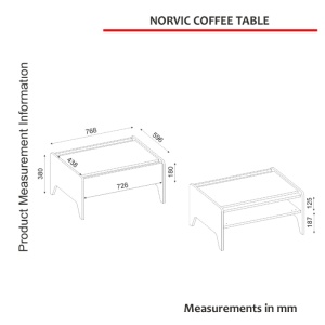 Masă de cafea, Norvic Rota, UnicUtil, Crem-Travertin - Img 2
