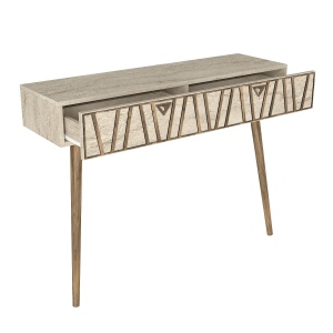 Masa Decor Hol, Geo Prism, UnicUtil, 120 x 35 x 89.3 cm, Crem - Img 5