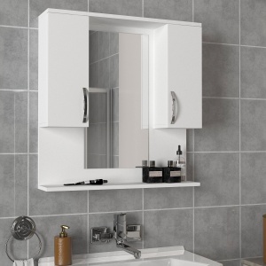 Organizator Baie, Modern Utility, UnicUtil, 80 x 14.5 x 83 cm, Alb, UUORG06 - Img 2