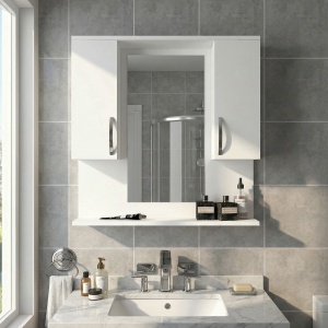 Organizator Baie, Modern Utility, UnicUtil, 80 x 14.5 x 83 cm, Alb - Img 4