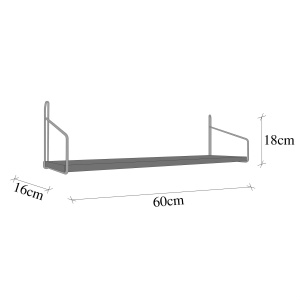 Raft perete, Timber Base, UnicUtil, 60 x 15 x 15 cm, Auriu Maro - Img 4