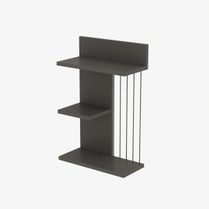 Rafturi perete, Simple Shelf, UnicUtil, 40 x 60 x 19 cm, Gri - Img 3