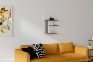 Rafturi perete, Strong Hold, UnicUtil, 40 x 60 x 21 cm, Alb Nuc - Img 4