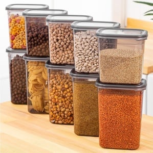 Set 10 recipiente alimentare , UnicUtil, Spacious Lightweight, Antracit - Img 1