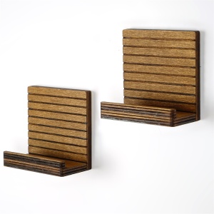 Set 2 Rafturi perete, Premium Frame, UnicUtil, 13 x 13 x 7 cm, Nuc - Img 2