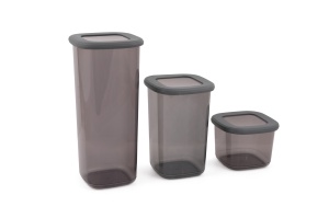 Set 3 recipiente alimentare , UnicUtil, Versatile Premium, Antracit - Img 2