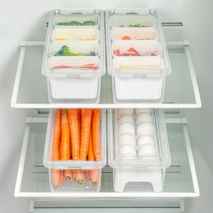 Set 4 caserole plastic , UnicUtil, Compact Versatile, Transparent - Img 1