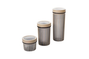 Set 6 recipiente alimentare , UnicUtil, Elegant Spacious, Cream - Img 9