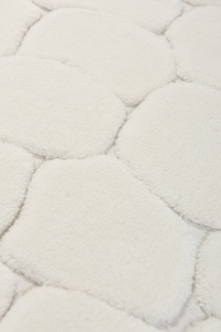 Set covorase baie 2 piese, Comfort Plush, UnicUtil, Ecru, Multicolor - Img 3