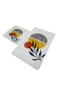 Set covorase baie 2 piese, Comfort Plush, UnicUtil, Multicolor - Img 2