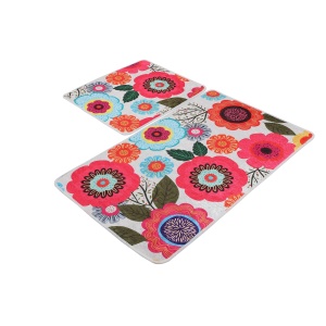 Set covorase baie 2 piese, Elegant Design, UnicUtil, Multicolor - Img 2
