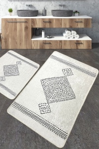 Set covorase baie 2 piese, Luxury Touch, UnicUtil, Multicolor - Img 1