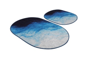 Set covorase baie 2 piese, Luxury Touch, UnicUtil, Multicolor - Img 3