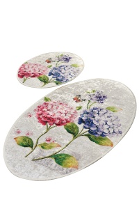 Set covorase baie 2 piese, Modern Look, UnicUtil, Multicolor - Img 3