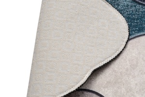 Set covorase baie 2 piese, Sophisticated Texture, UnicUtil, Albastru - Img 4