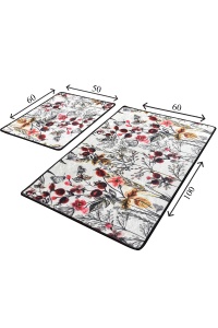 Set covorase baie 2 piese, Ultra Cozy, UnicUtil, Multicolor - Img 3