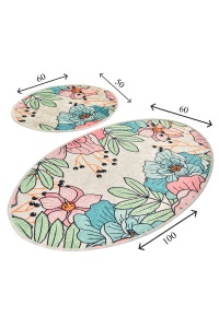 Set covorase baie 2 piese, Ultra Cozy, UnicUtil, Multicolor - Img 3