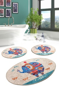 Set covorase baie 3 piese, Comfort Plush, UnicUtil, Multicolor