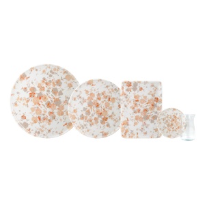 Set Farfurii (30 Bucati), Spark flame, UnicUtil, Culoarea Multicolor - Img 5