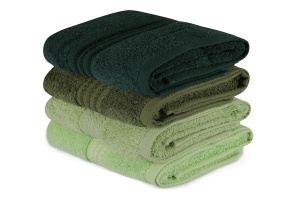 Set prosoape de mana 4 bucati, Sophisticated Texture, UnicUtil, Verde, Verde Deschis - Img 1