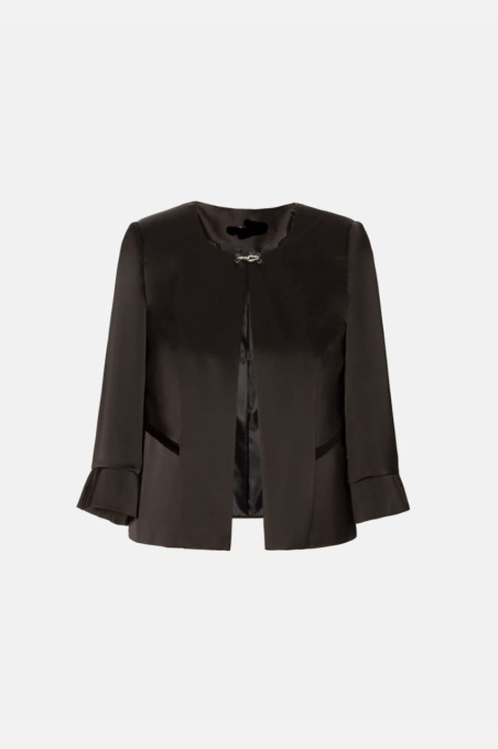 Sacou elegant S 278 negru satinat