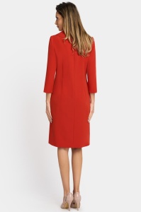 Rochie de zi caramiziu - Img 3