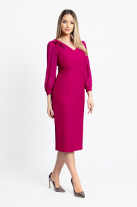 Rochie eleganta ciclam