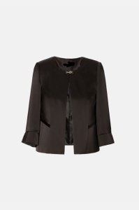 Sacou elegant S 278 negru satinat