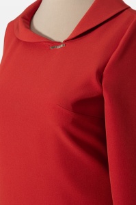 Rochie de zi caramiziu - Img 2