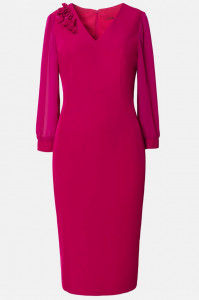 Rochie eleganta ciclam - Img 2