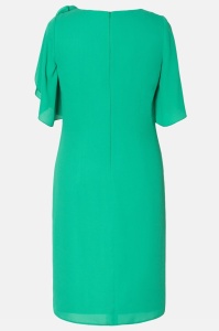 Rochie eleganta din voal verde floare - Img 3