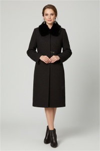 Mantou elegant din tesatura brocard 731 negru