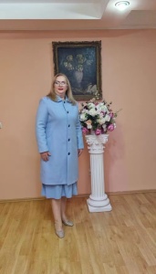 Palton elegant din lana albastru